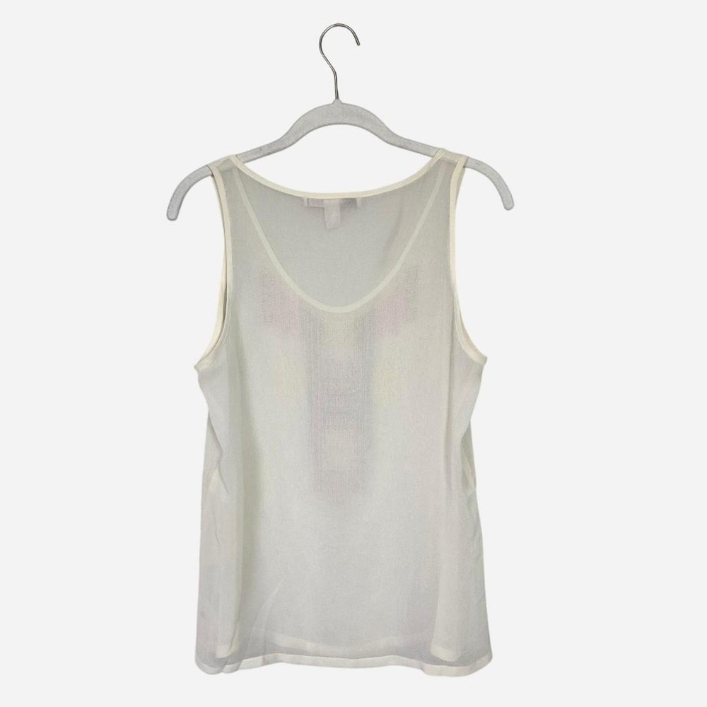 VTG y2k beaded sheer white tank top / SM / Forever 21 / teen, boho, twee, indie - Picture 6 of 6
